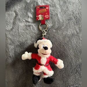 Disney Santa Mickey Mouse Keychain